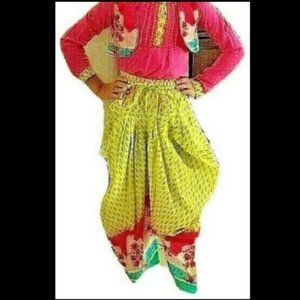 Romany Gypsy Top Blouse Jacket Pants Set of 3 Girls 2T/3T Biba Kurta Salwar EUC